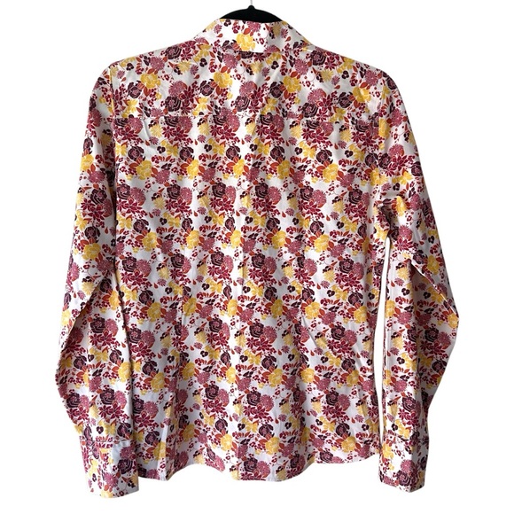 EDDIE BAUER | NWOT WRINKLE RESISTANT STRETCH BUTTON UP FLORAL SHIRT | SZ: SMALL - Picture 6 of 9